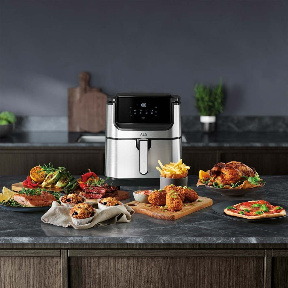 AEG AF6-1-6ST Air Fryer 5.4lt Ασημί