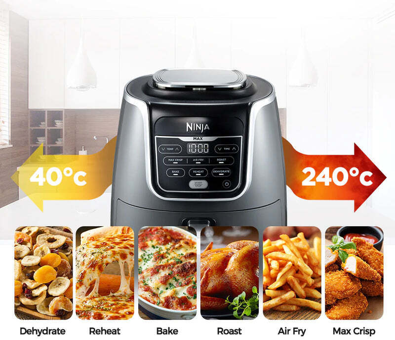 Ninja AF160EU Air Fryer 5.2lt Γκρι