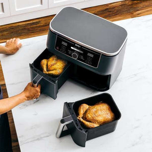 Ninja Foodi Max Dual Zone Air Fryer με Διπλό Αποσπώμενο Κάδο 9.5lt Μαύρο